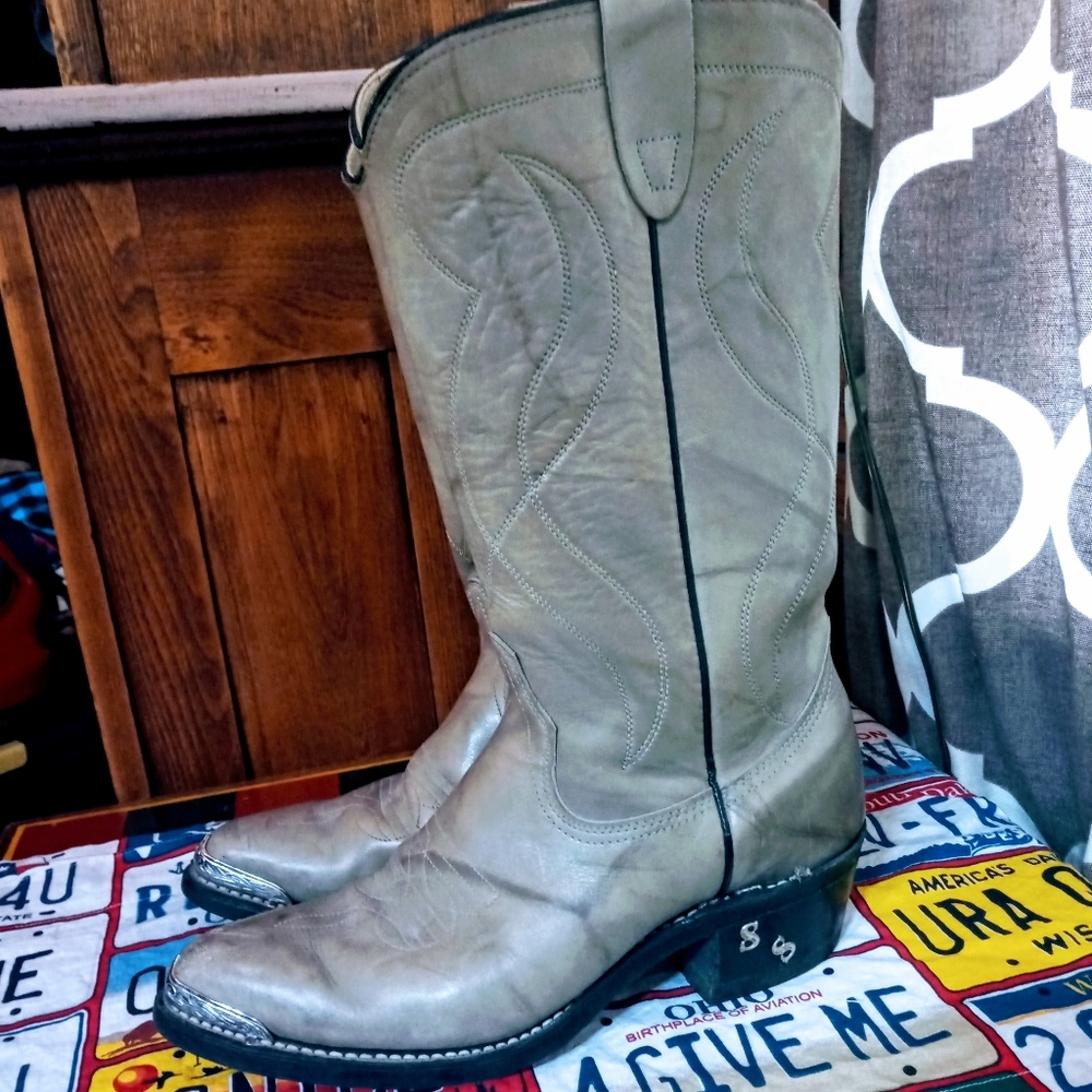 Vintage TEXAS cowboy boots men's size 6.5D